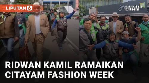 VIDEO: Ramaikan Citayam Fashion Week, Aksi Ridwan Kamil Bersama Driver Ojol Menarik Perhatian