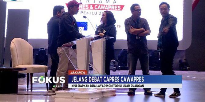 KPU Sediakan Monitor untuk Pendukung Paslon yang Tak Bisa Masuk Ruang Debat