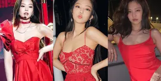 Penampilan panggung Jennie saat bawakan lagu Solo satu ini menjadi salah satu yang paling ikonik. Ia tampil memesona dalam balutan asymmetric one shoulder dress. [Foto: X].