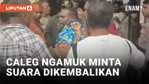 VIDEO: Tidak Terima Suara Hilang, 2 Caleg di Timika Ngamuk Saat Rapat Pleno Kabupaten