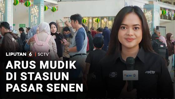 Arus Mudik di Stasiun Pasar Senen