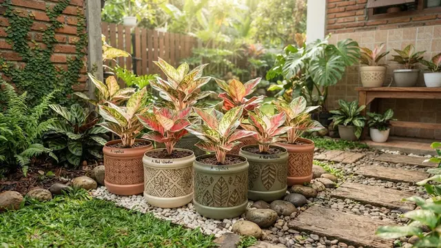 Inspirasi Pot Aglonema dari Galon Bekas