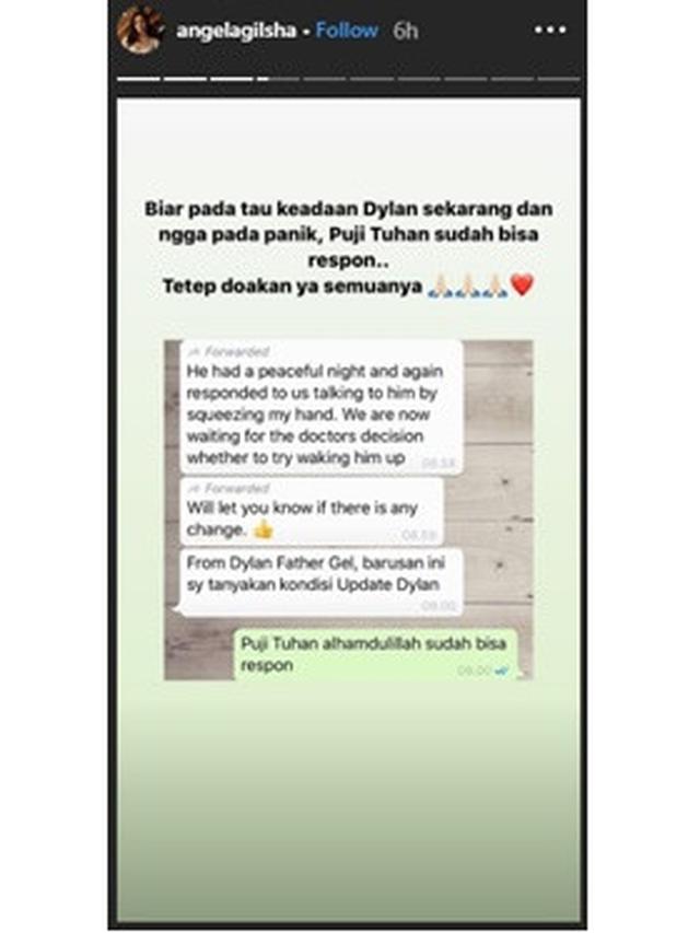5 Ungkapan Doa Pemain Anak Langit Untuk Kesembuhan Dylan