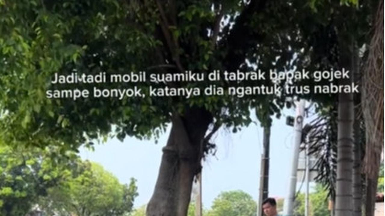Momen Driver Ojol Panik Usai Tabrak Mobil hingga Penyok, Respons Pemilik Mobil Ini Banjir Pujian