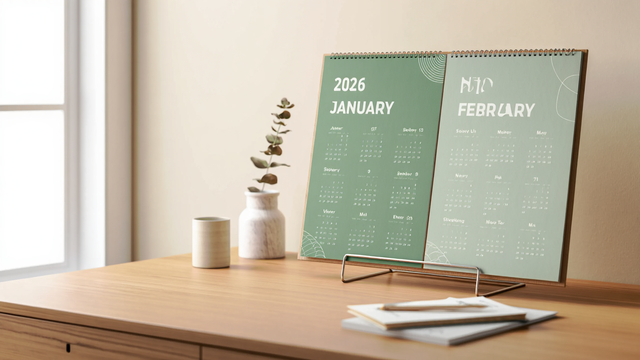 Ilustrasi kalender 2026 (Foto: Reve Art AI)