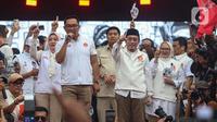 Selain massa pendukung, kampanye akbar pasangan Ridwan Kamil-Suswono (RIDO) juga dihadiri sejumlah perwakilan organisasi masyarakat (ormas) dan partai politik dalam Koalisi Indonesia Maju (KIM) Plus. (Liputan6.com/Angga Yuniar)