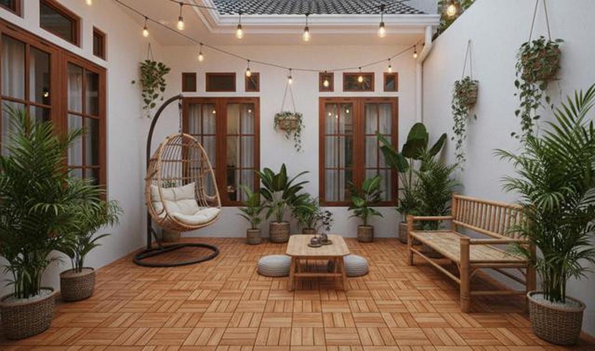 7 Halaman Belakang Rumah Kecil Tapi Estetik untuk Spot Foto Instagramable, Cocok Buat Nongkrong Santai di Rumah