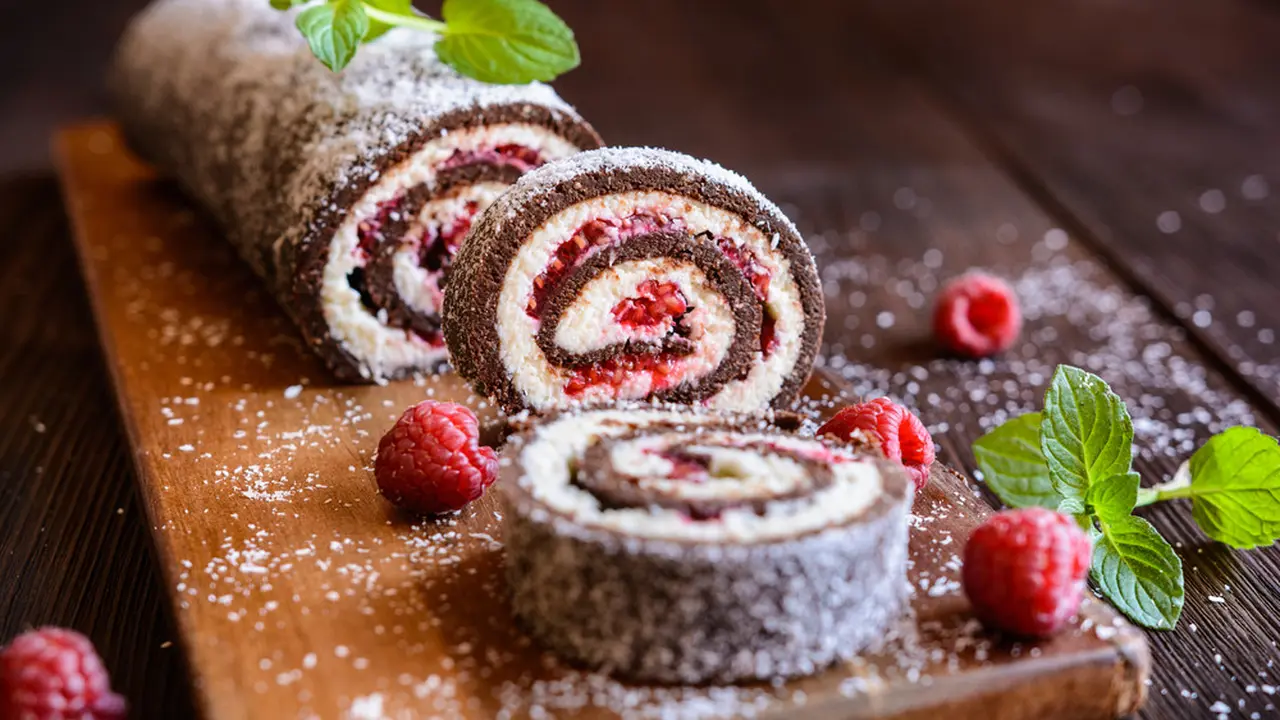 bolu gulung cokelat
