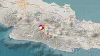 Gempa Magnitudo 5,0 mengguncang wilayah Kabupaten Bandung, Rabu (18/9/2024), pukul 09.41.08 WIB. (Liputan6.com/ Dok BMKG)