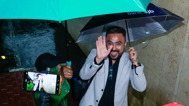 Rizal Djibran di Polda Metro Jaya, Rabu (15/3/2023)