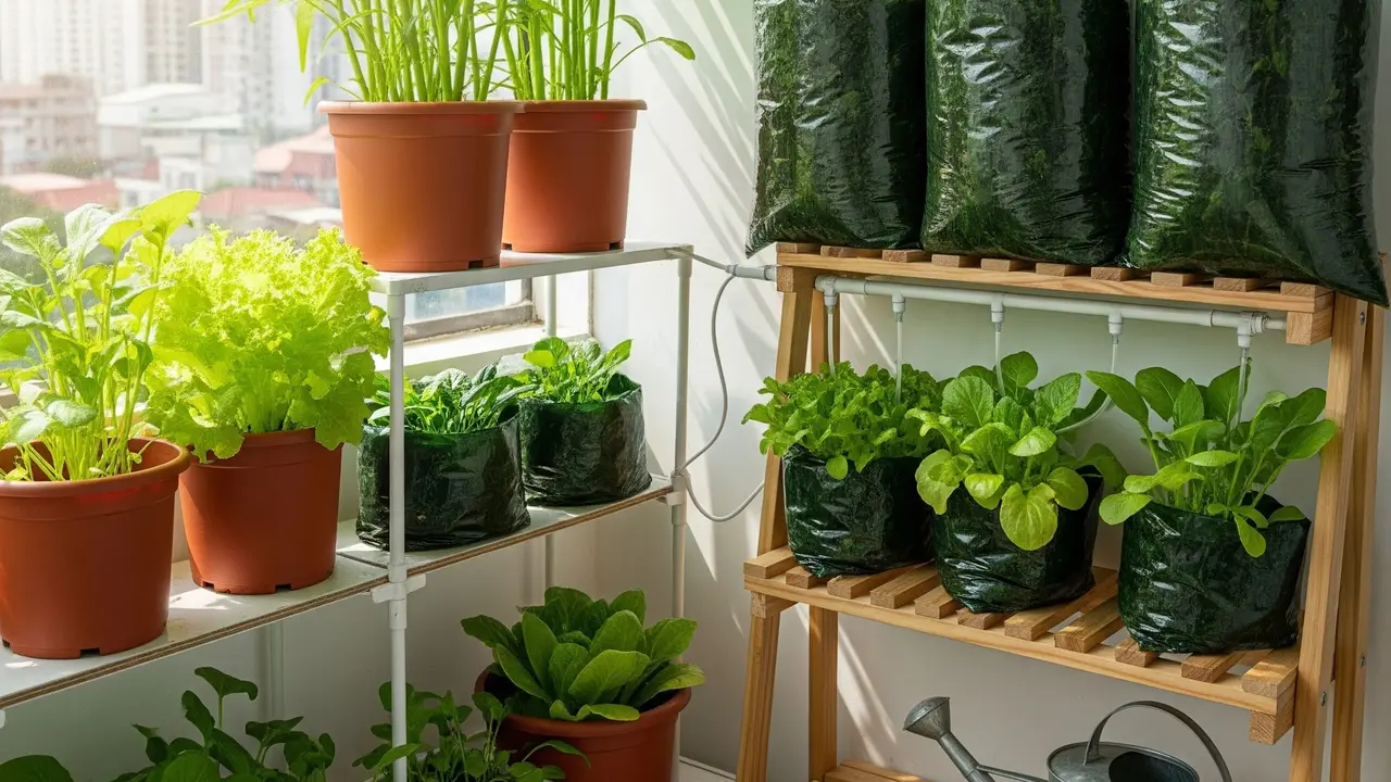 Ide Usaha Tanam Sayur di Lahan 1x3 Meter (Image by Gemini AI)