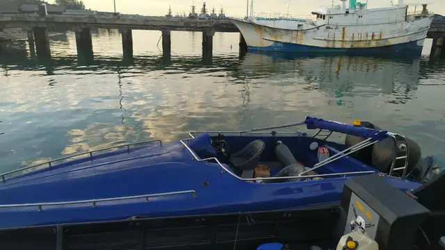 Tim Gabungan Fleet One Quick Response (F1QR) Komando Armada (Koarmada) I berhasil menggagalkan penyelundupan narkotika jenis sabu seberat 38,4 kilogram dan 40 ribu butir pil ekstasi di Perairan Utara Lagoi Binta Utara, Kepri. (Foto: Ajang Nurdin)