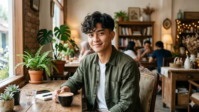 Model Rambut Pria Ikal Ala Korea