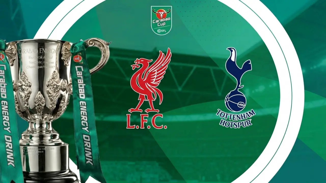 Ilustrasi Liverpool Vs Tottenham Hotspur, Carabao Cup