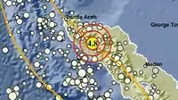 Gempa Magnitudo 4,8 menggetarkan wilayah Nagan Raya Aceh, Senin pagi (2/9/2024), pukul 07.39.09 WIB. (Liputan6.com/ Dok BMKG)