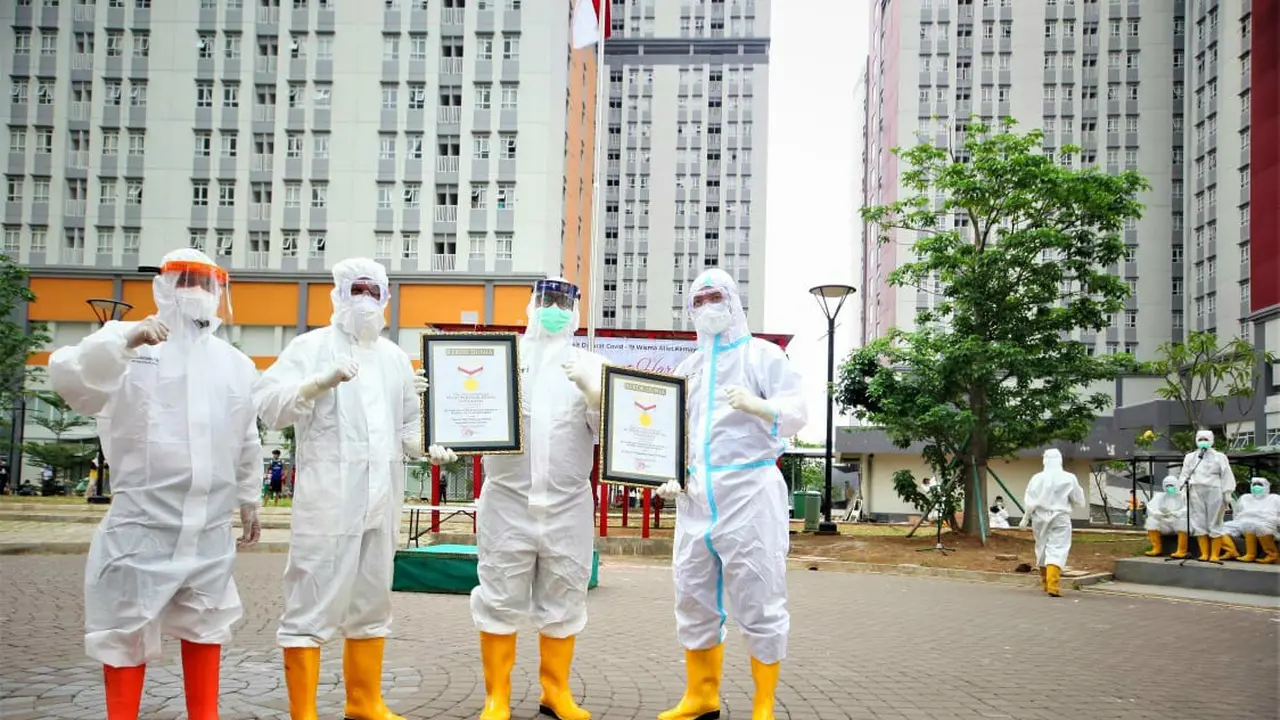 RS Covid-19 Wisma Atlet Sabet 2 Rekor MURI Saat Peringati Hari Pahlawan