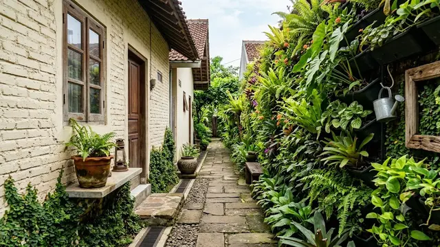 Taman Vertikal Sepanjang Dinding