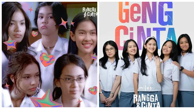 Potret Beda 6 Pemain Geng Cinta AADC Vs Rangga & Cinta, Netizen Sebut Wajahnya Mirip