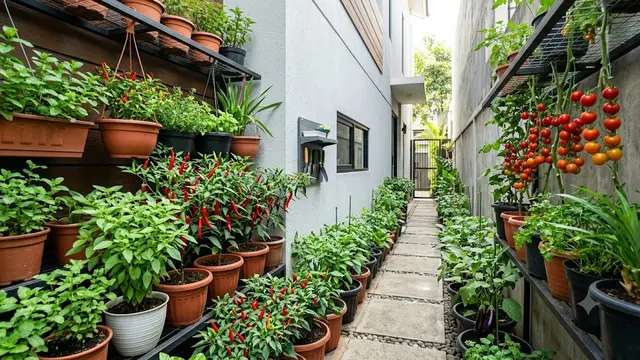 Lorong Kebun Edible yang Estetis