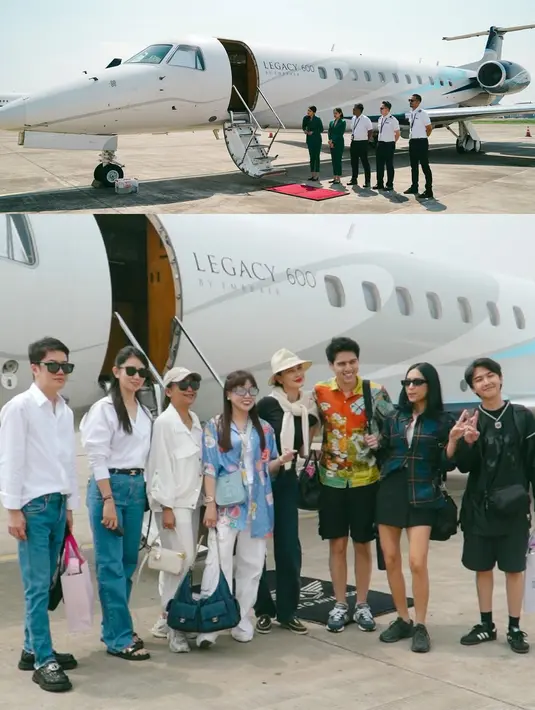 Kali ini, Luna Maya travelling pakai private jet dengan busana kasual yang santai [@lunamaya]