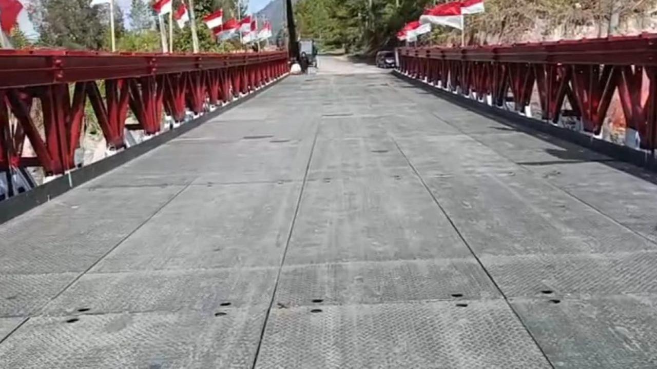 Jembatan Bailey Karang Rejo Rampung Dibangun, Jalur Ekonomi Bener Meriah Hidup Kembali
