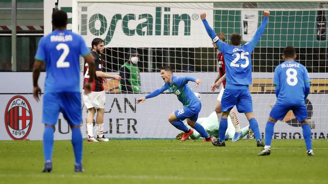FOTO: Unggul Lebih Dulu, AC Milan Takluk 1-2 dari Sassuolo - Giacomo Raspadori