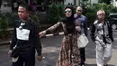 Bella hadir didampingi pengacaranya. Sedangkan suaminya, Suryono kembali tidak menghadiri sidang dan hanya diwakili oleh pengacaranya. (Deki Prayoga/Bintang.com)