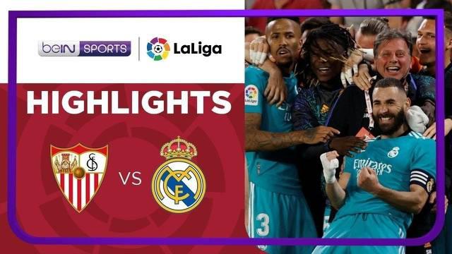 Berita video highlights laga seru Liga Spanyol (LaLiga) 2021/2022 antara Sevilla melawan Real Madrid yang berakhir dengan skor 2-3, Senin (18/4/2022) dinihari WIB.