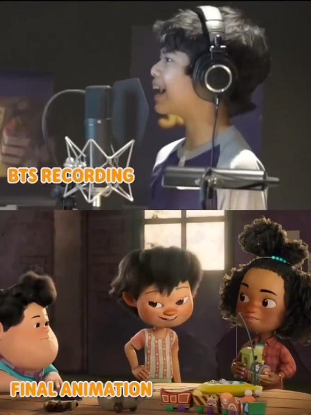 6 Potret BTS Recording Vs Final Animation Film Jumbo, Pengisi Suara ...
