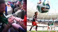 Fans Meksiko Lamar Sang Kekasih Saat Pertandingan Berlangsung