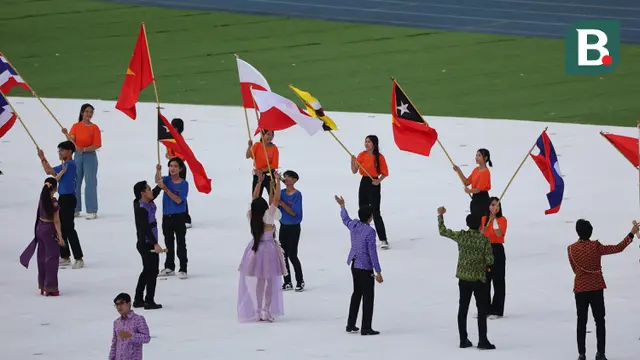 SEA Games 2023: Pembukaan: Bendera Merah Putih Dipasang Tebalik