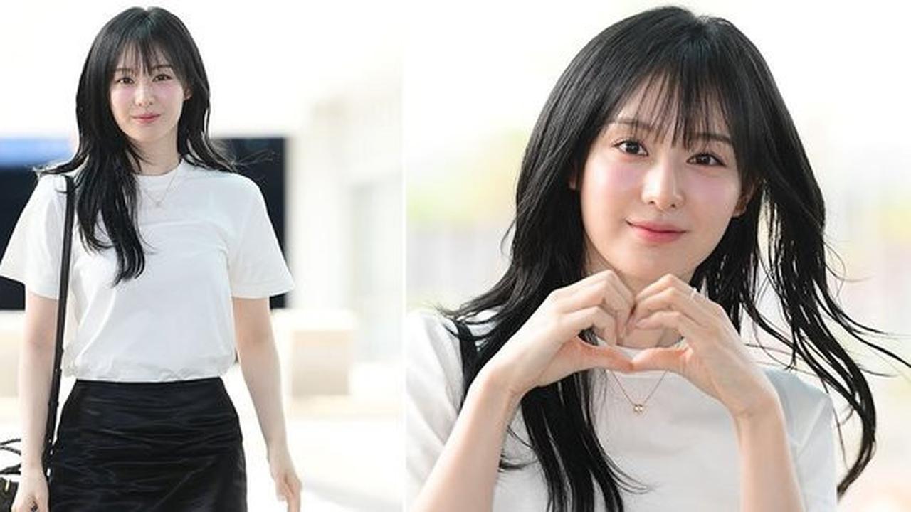 Pesona Kim Ji Won, Tampil Cantik dan Merona di Bandara Menuju FanMeeting Taipei