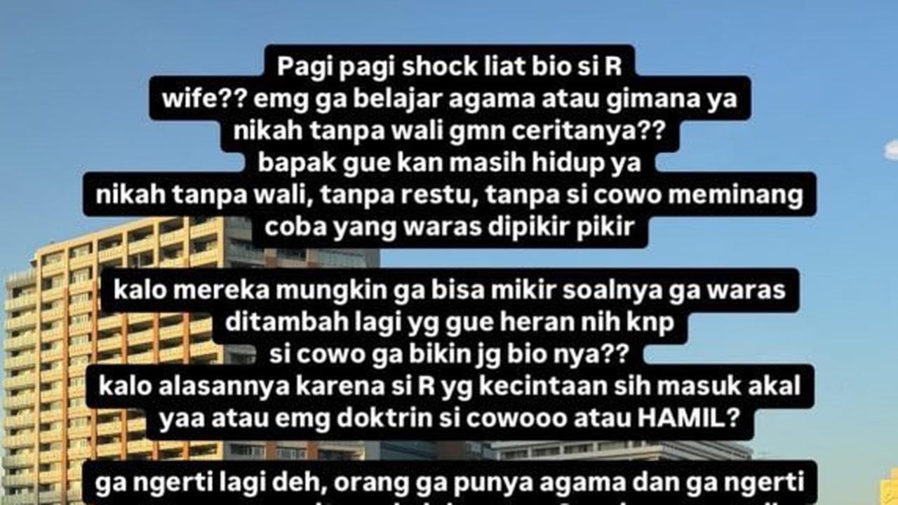 Kakak Ratu Sofyan Murka, Sindir Cornelio Sunny Soal Nikah Tanpa Wali dan Kabar Kehamilan