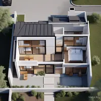 Denah rumah kecil. (Liputan6.com/MetaAi)