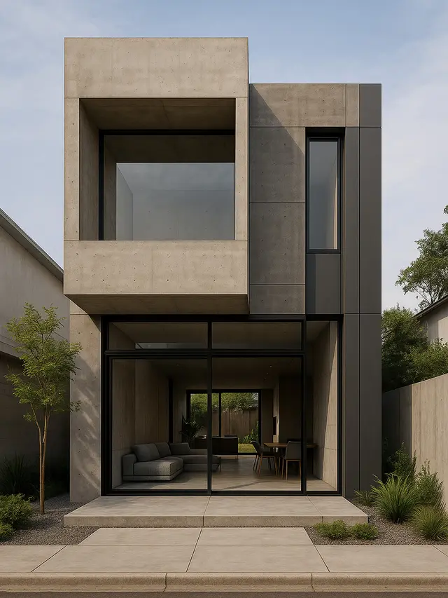 Model Rumah Minimalis 6x12 dengan Konsep Open Space (Image by ChatGPT)