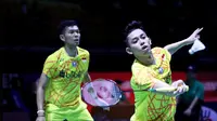 Ganda putra Indonesia, Fajar Alfian/Muhammad Rian Ardianto, kalah pada babak pertama Fuzhou China Terbuka 2018, Selasa (6/11/2018). (PBSI)