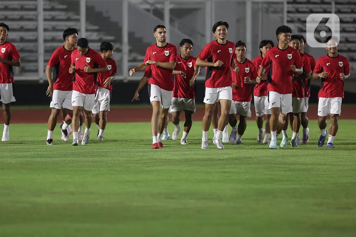 Latihan Akhir Timnas Indonesia Jelang Hadapi Lawan di ASEAN U-23 Championship 2025