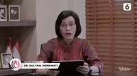 Menkeu Sri Mulyani Indrawati bacakan Surat Kartini di Anugerah Perempuan Hebat Indonesia 2021. (Liputan6.com)