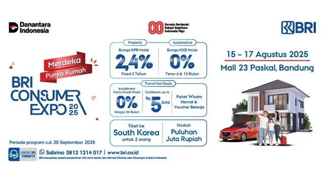 BRI Finance & BRINS Oto Tawarkan Promo Spesial  di BRI Consumer Expo 2025 Bandung
