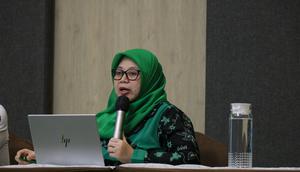 Komisioner KPAI, Margaret Aliyatul Maimunah dalam Rapat Koordinasi Klaster Perlindungan Khusus Anak Hasil Pengawasan KPAI Tahun 2023. (Foto: Istimewa)