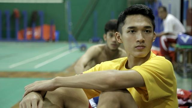 Pebulutangkis tunggal putra Indonesia, Jonatan Christie, yang merebut emas di Asian Games 2018