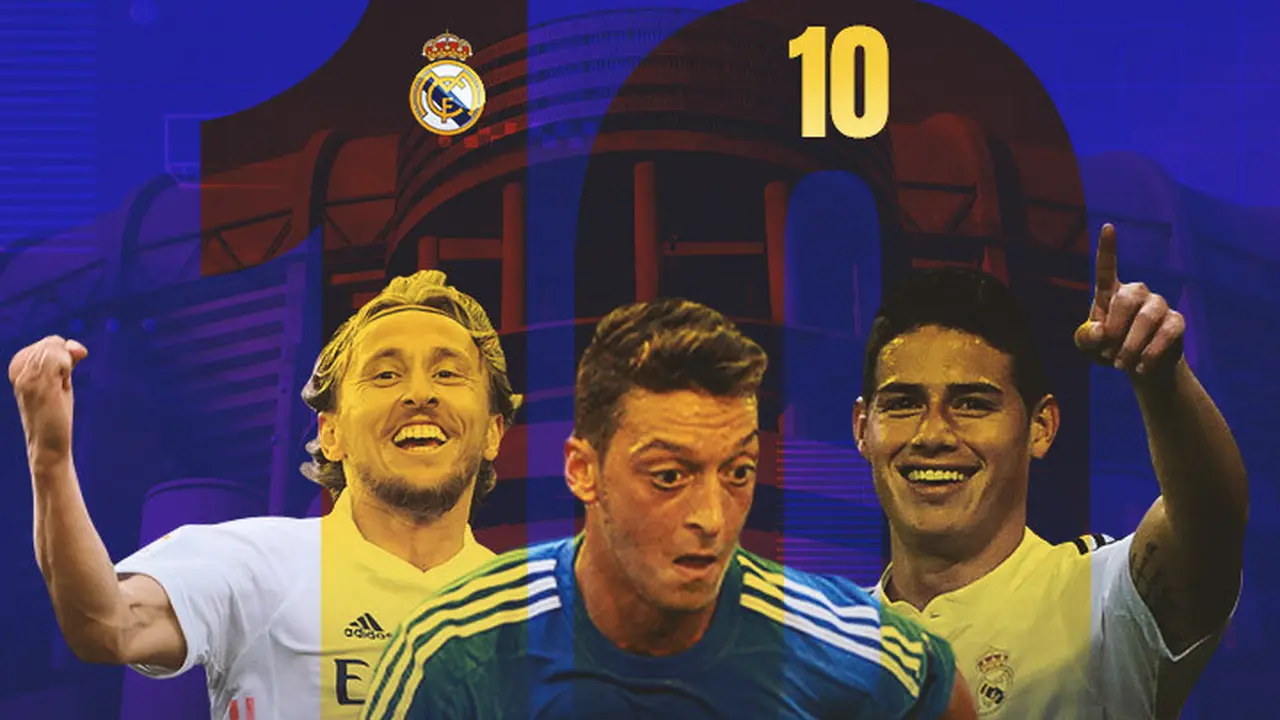 Real Madrid - Luka Modric, Mesut Ozil, James Rodriguez