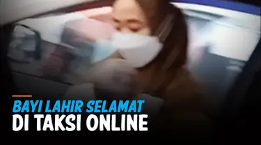 DRIVER TAKSI ONLINE REKAM MOMEN WANITA MELAHIRKAN DIMOBILNYA