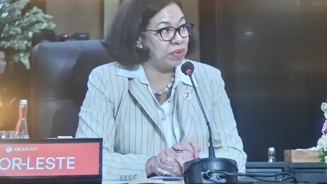 Menlu Timor Leste Adaljiza Magno di acara ASEAN 2023 di Jakarta. Dok: Tommy Kurnia/Liputan6.com