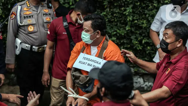 Ferdy Sambo dan Putri Candrawathi Jalani Rekonstruksi Pembunuhan Brigadir J di Rumah Dinas Duren Tiga