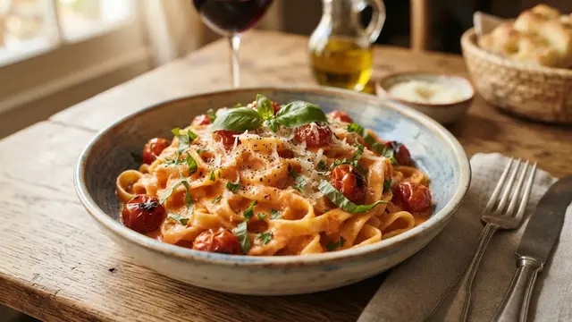 Resep Pasta Saus Tomat Creamy