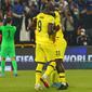 Selebrasi pemain Chelsea Romelu Lukaku saat melawan Al Hilal