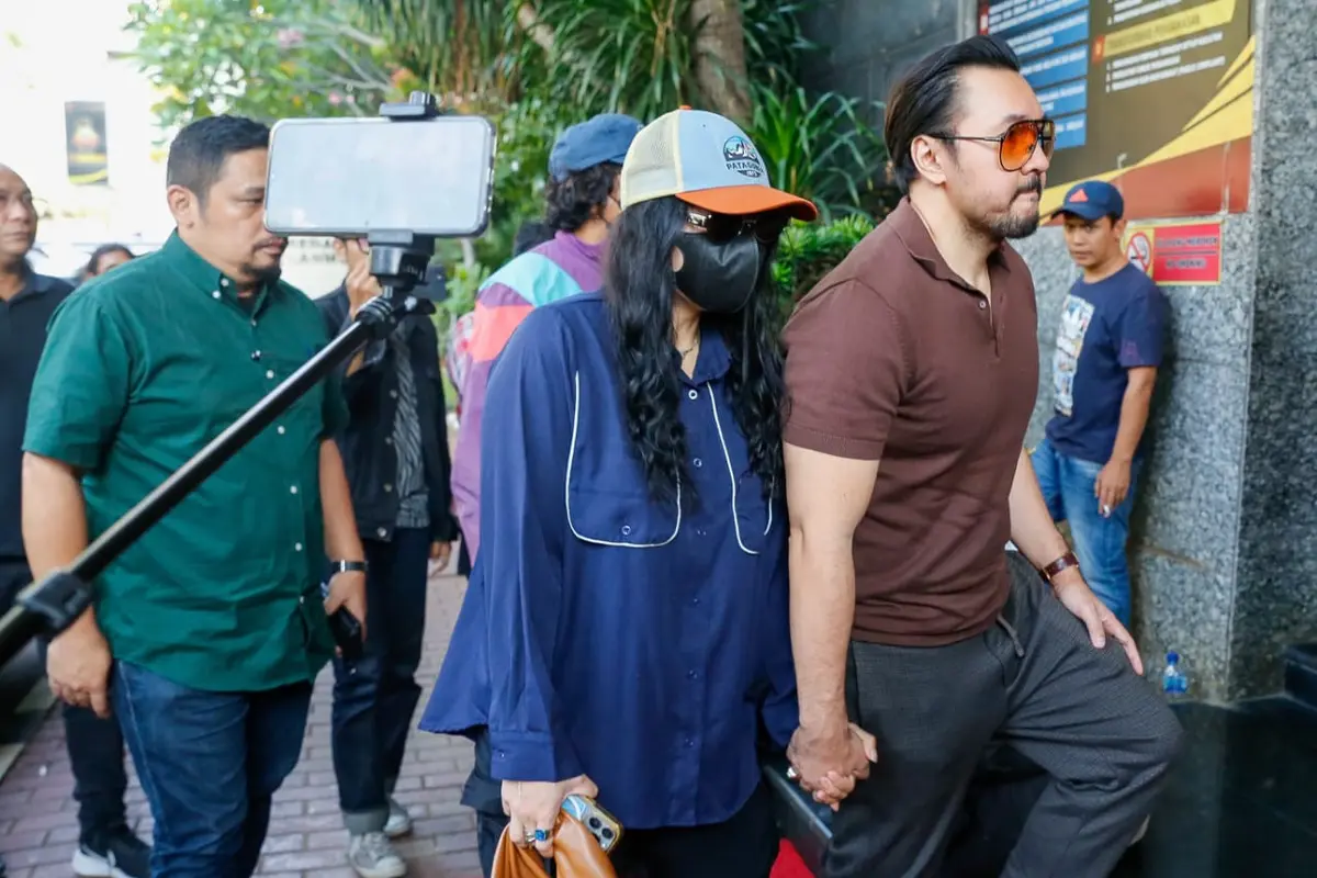 David Bayu saat ditemui di Polda Metro Jaya, Selasa (13/8/2024)