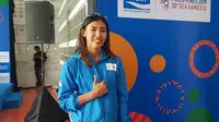 Pelari gawang, Emilia Nova, masih penasaran untuk meraih medali emas di SEA Games 2019. (Bola.com/Zulfirdaus Harahap)