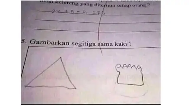 6 Jawaban Benar Tapi Salah Murid di Lembar Soal Matematika Ini Kocak